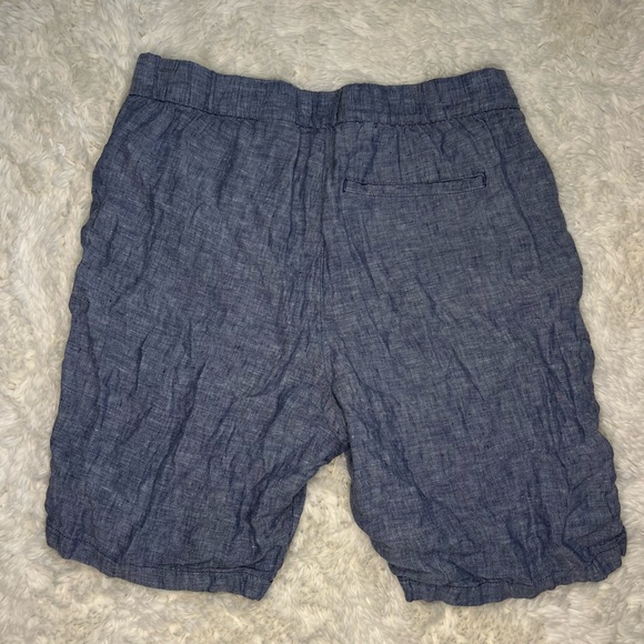 H&M casual button shorts 33” regular fit 8” inseam blue - Picture 4 of 4